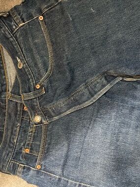 R13 Women's Dark Blue Denim Jean Shorts